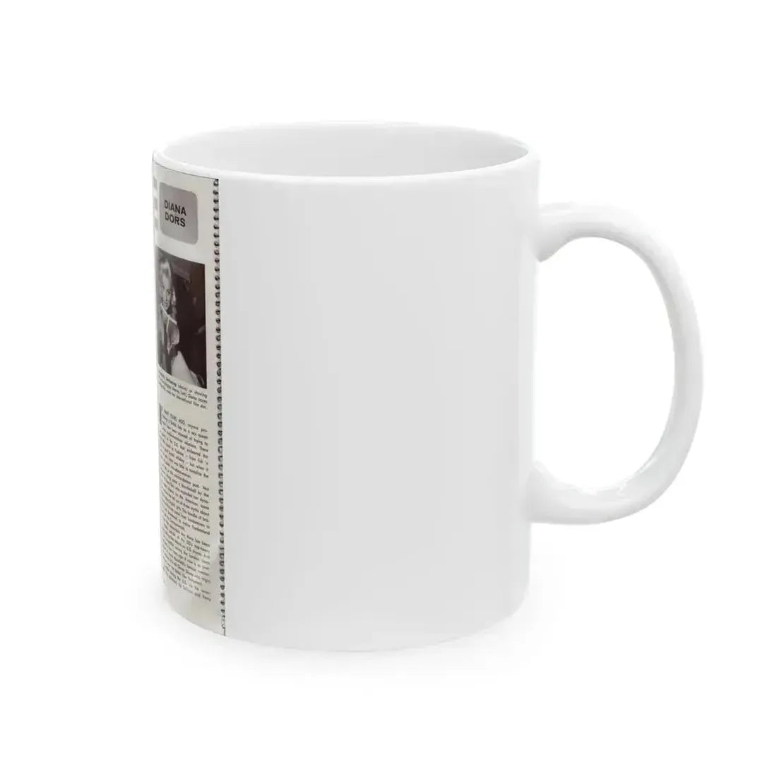 Diana Dors #179 (Vintage Female Icon) White Coffee Mug - Go Mug Yourself