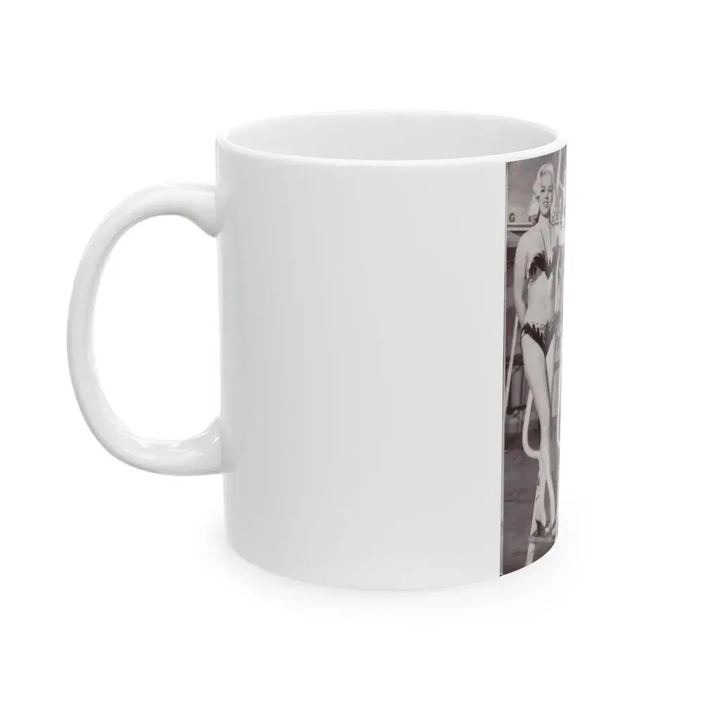 Diana Dors #179 (Vintage Female Icon) White Coffee Mug - Go Mug Yourself