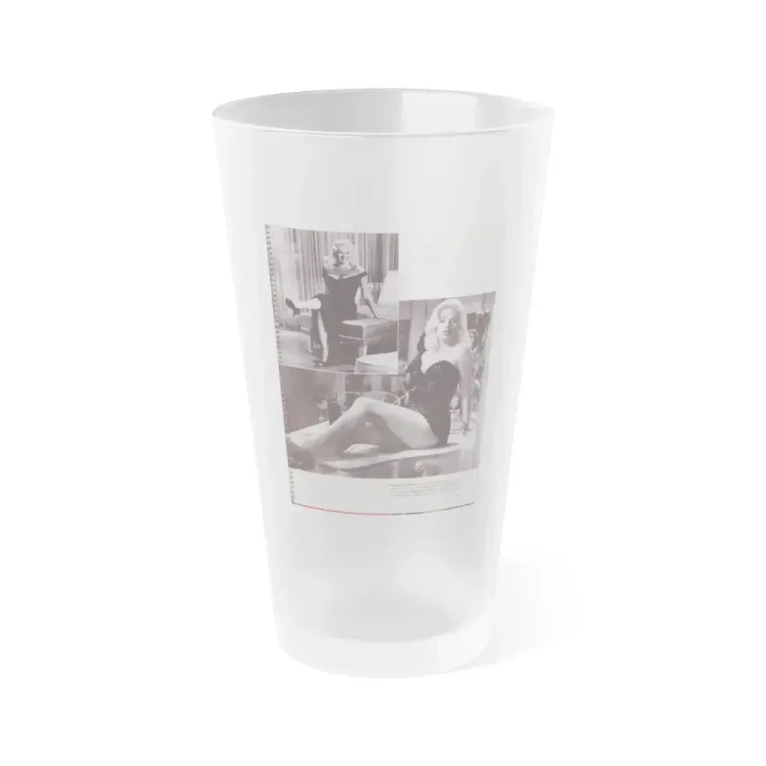 Diana Dors #180 (Vintage Female Icon) Frosted Pint Glass 16oz 16oz Frosted - Go Mug Yourself