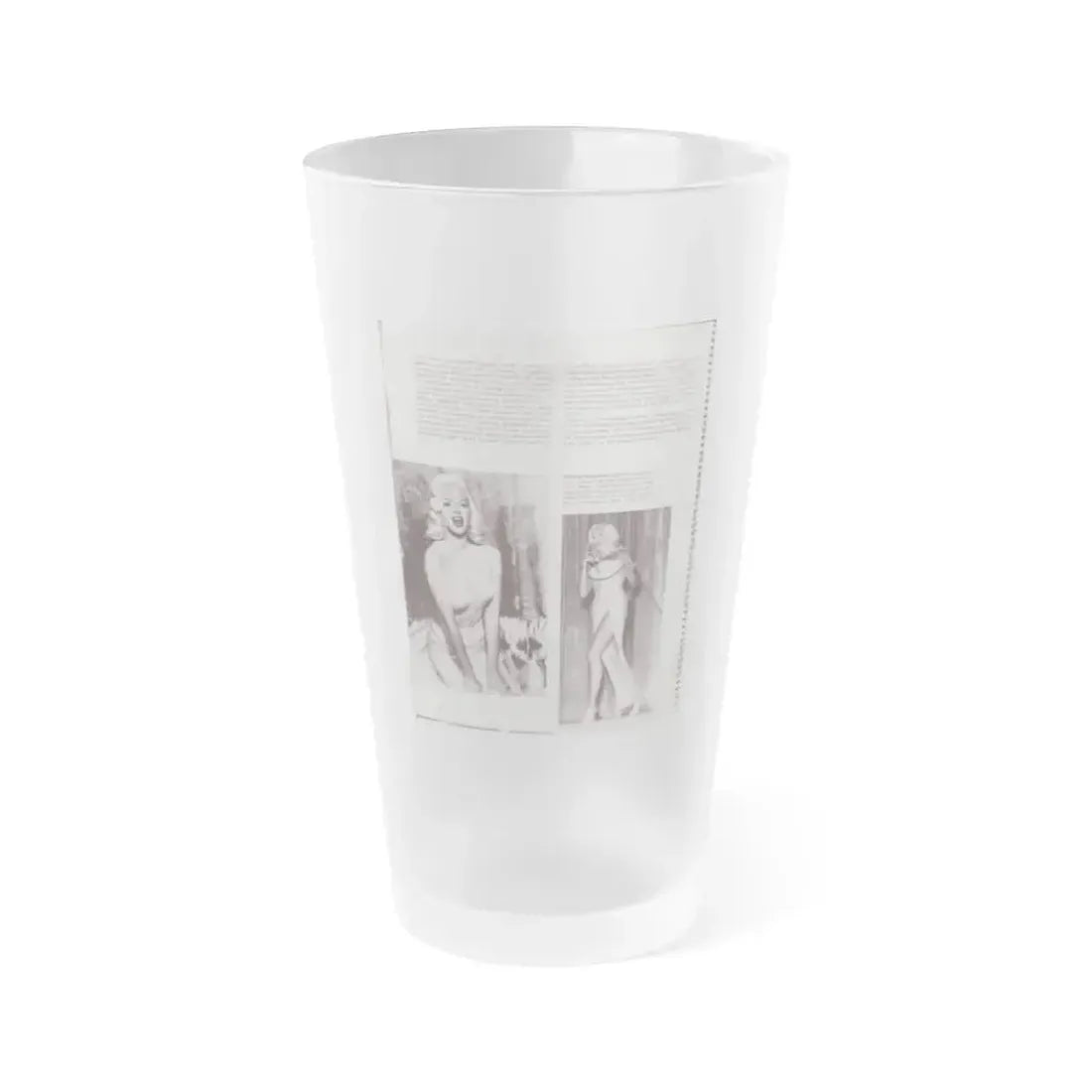 Diana Dors #181 (Vintage Female Icon) Frosted Pint Glass 16oz 16oz Frosted - Go Mug Yourself