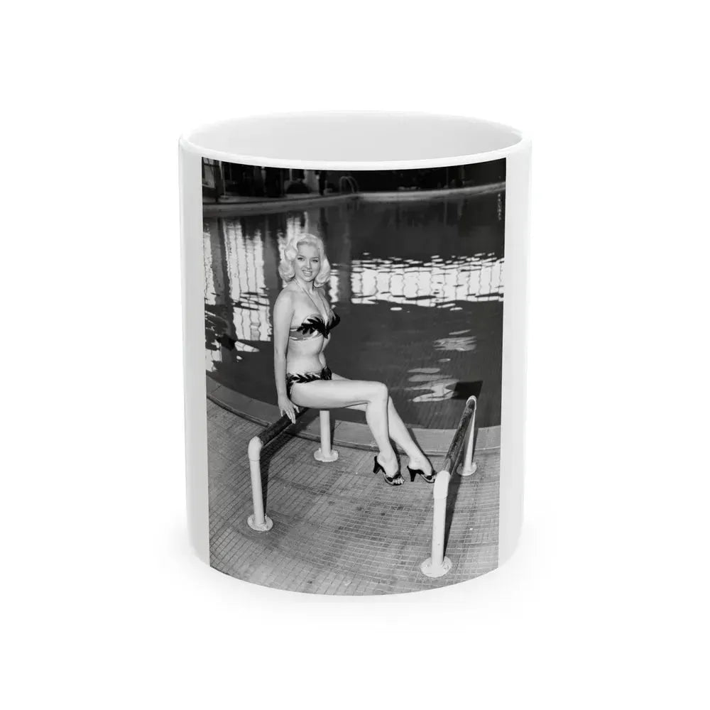 Diana Dors #182 (Vintage Female Icon) White Coffee Mug 11oz - Go Mug Yourself