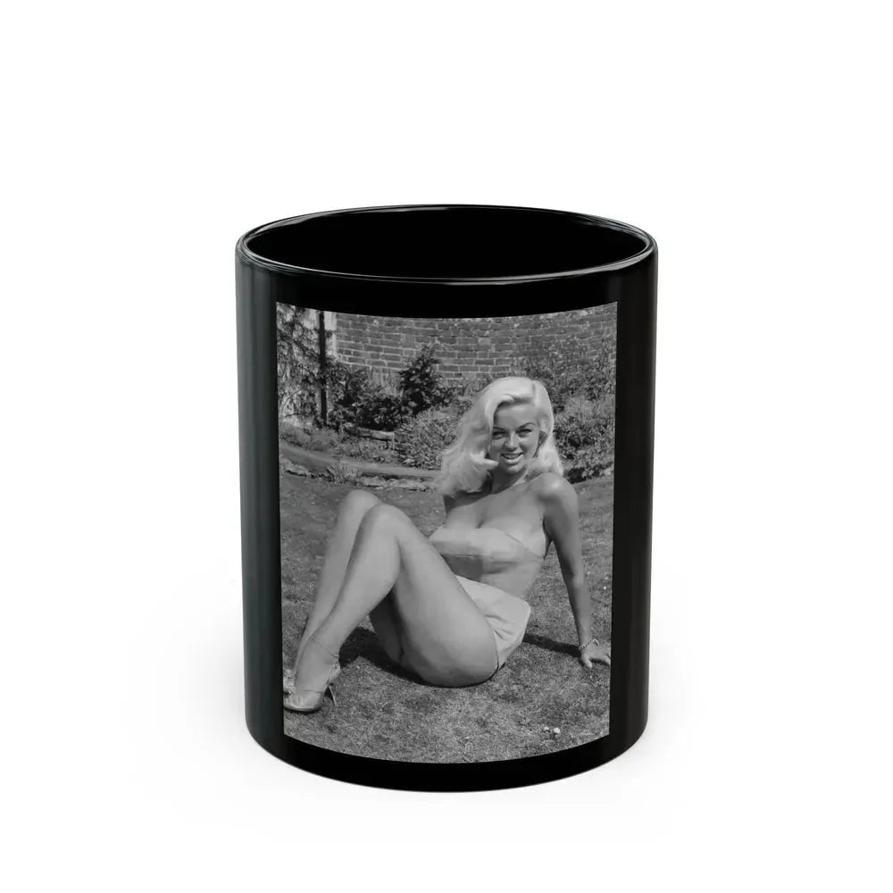 Diana Dors #183 (Vintage Female Icon) Black Coffee Mug 11oz - Go Mug Yourself