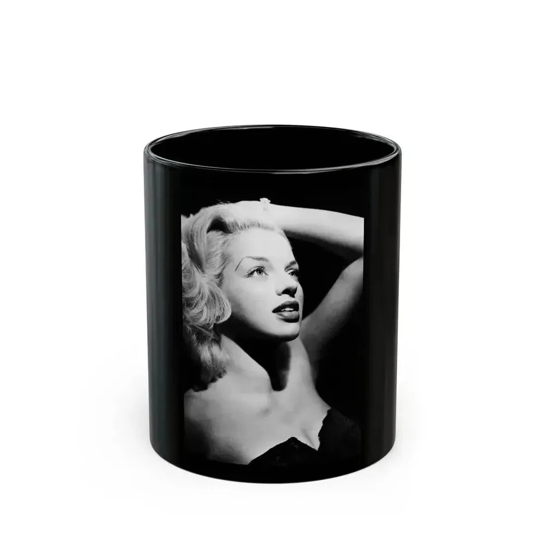 Diana Dors #184 (Vintage Female Icon) Black Coffee Mug 11oz - Go Mug Yourself