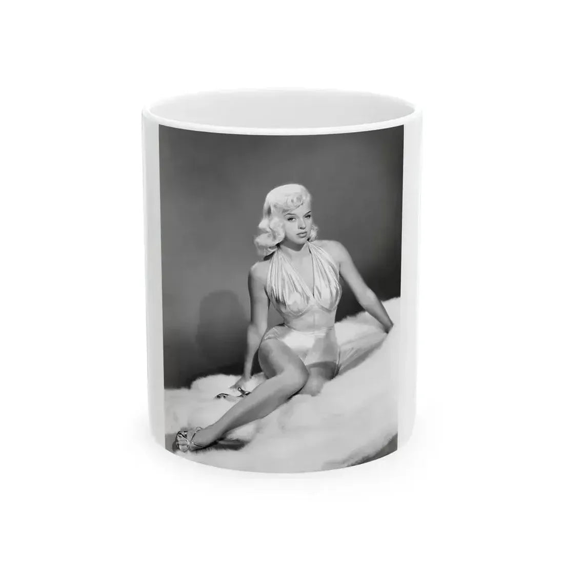 Diana Dors #185 (Vintage Female Icon) White Coffee Mug 11oz - Go Mug Yourself