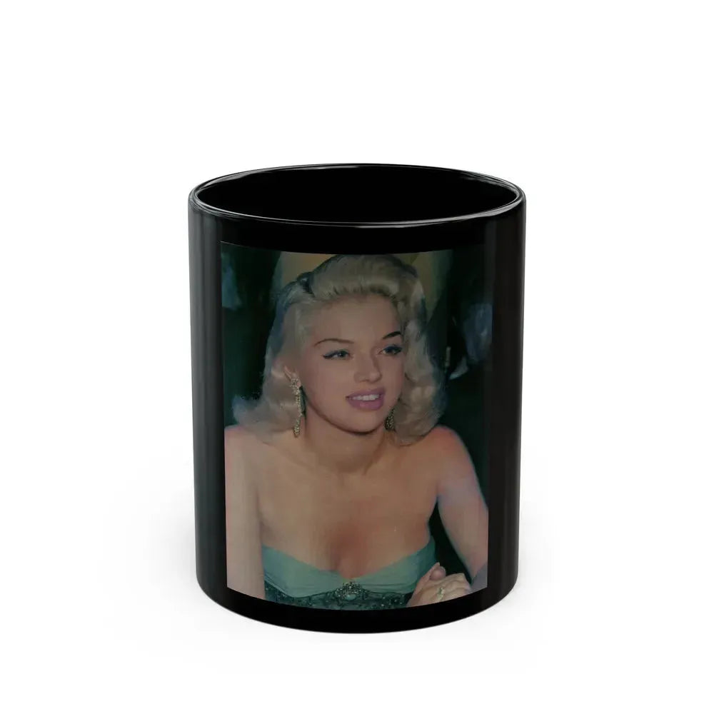 Diana Dors #189 (Vintage Female Icon) Black Coffee Mug 11oz - Go Mug Yourself
