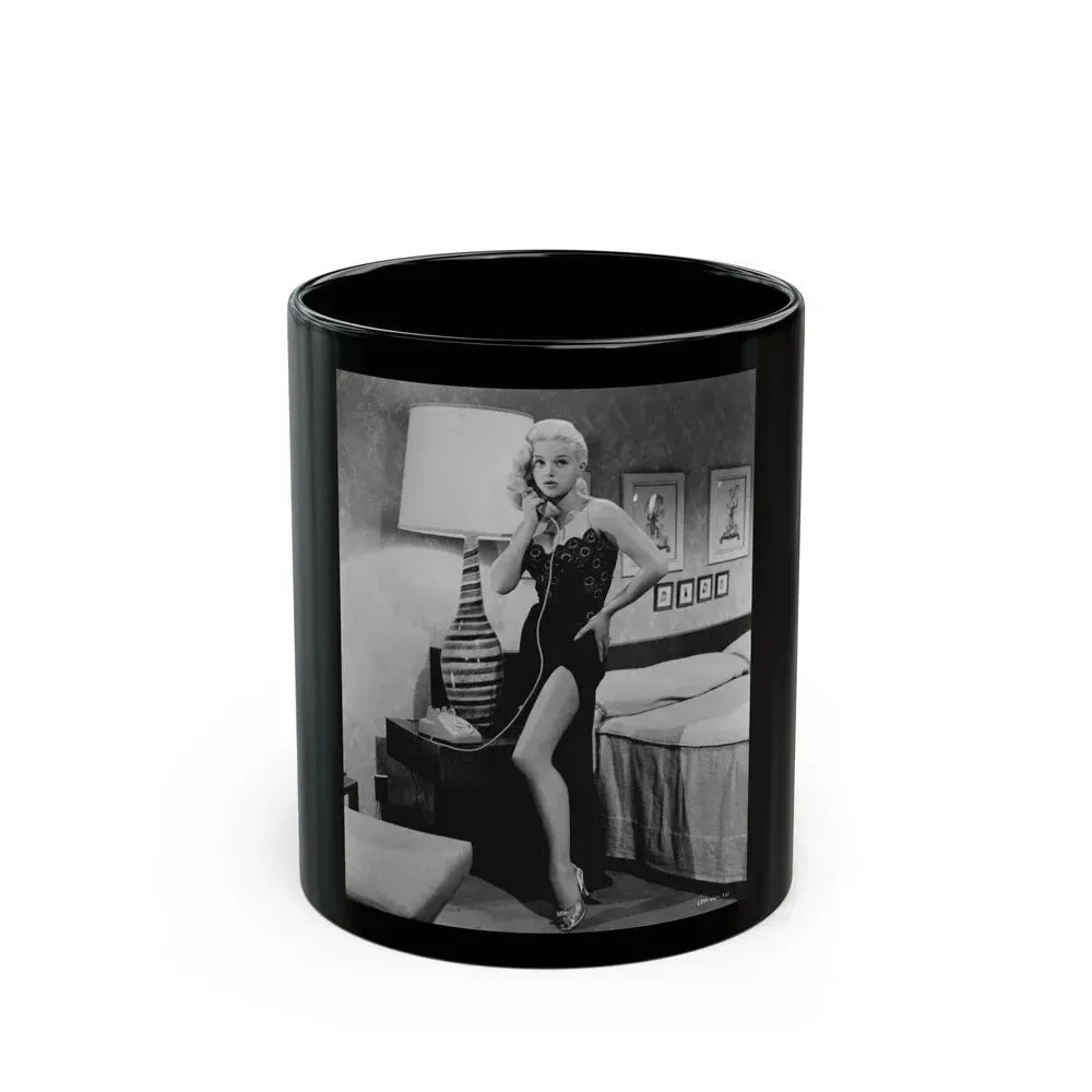 Diana Dors #191 (Vintage Female Icon) Black Coffee Mug 11oz - Go Mug Yourself