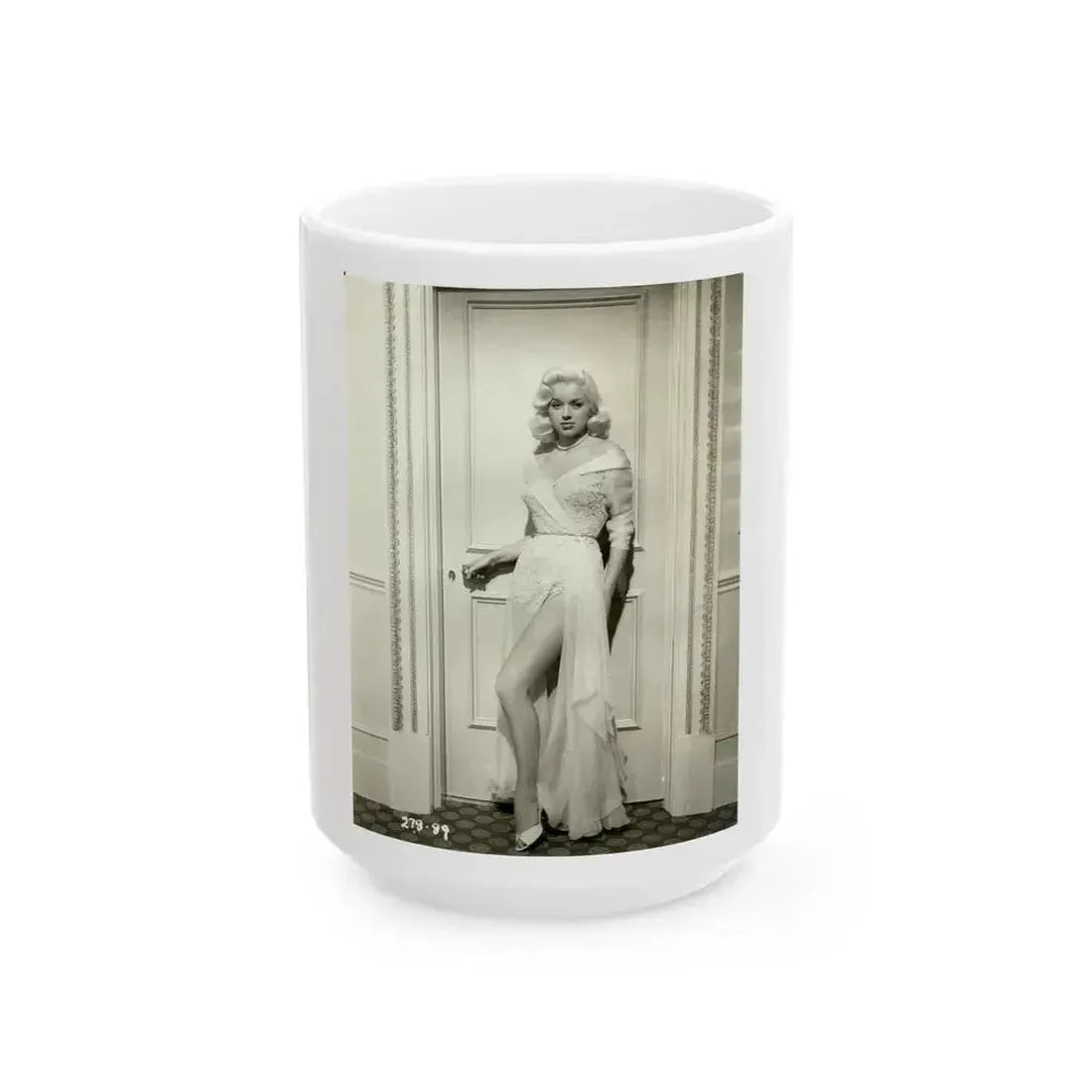 Diana Dors #192 (Vintage Female Icon) White Coffee Mug 15oz - Go Mug Yourself