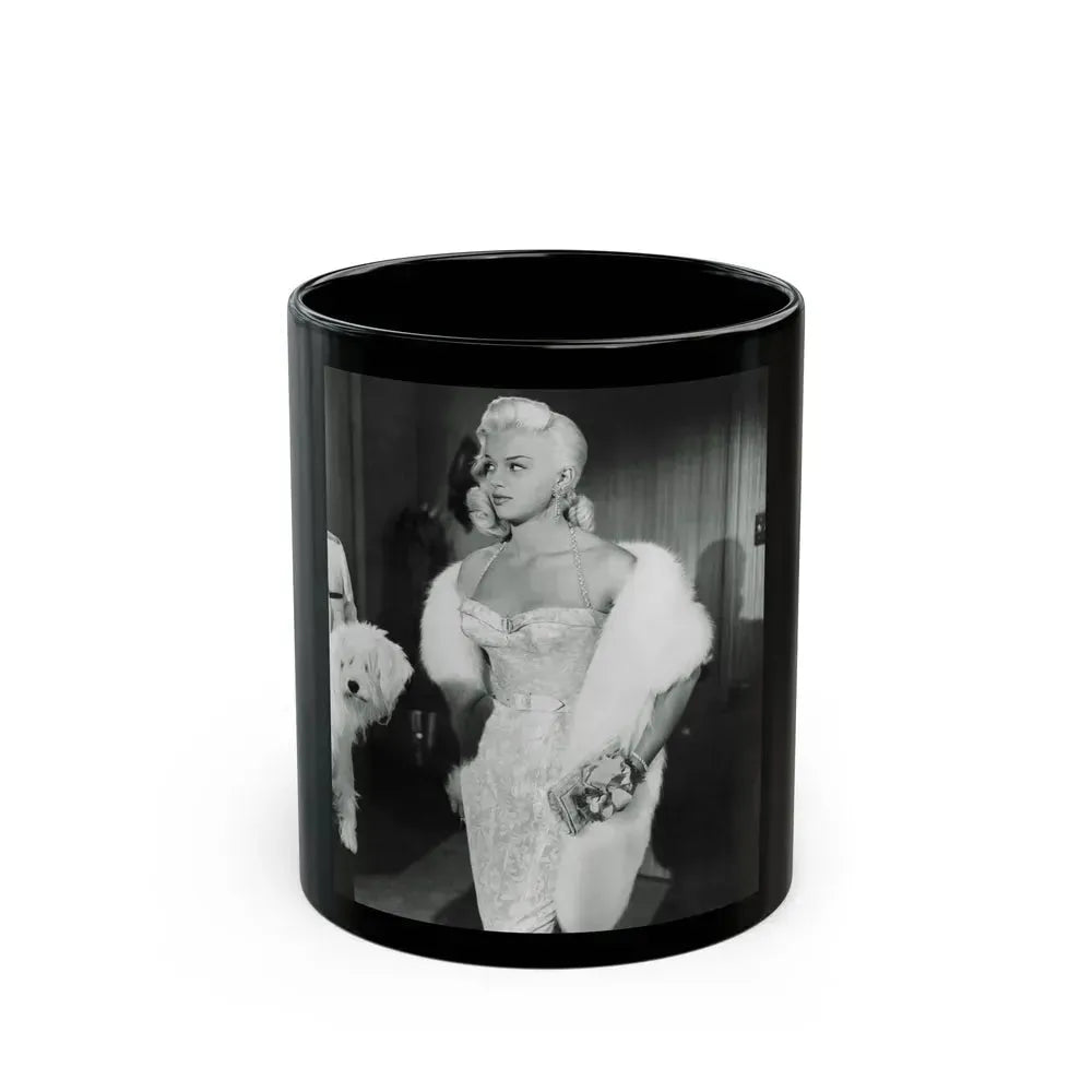 Diana Dors #194 (Vintage Female Icon) Black Coffee Mug 11oz - Go Mug Yourself