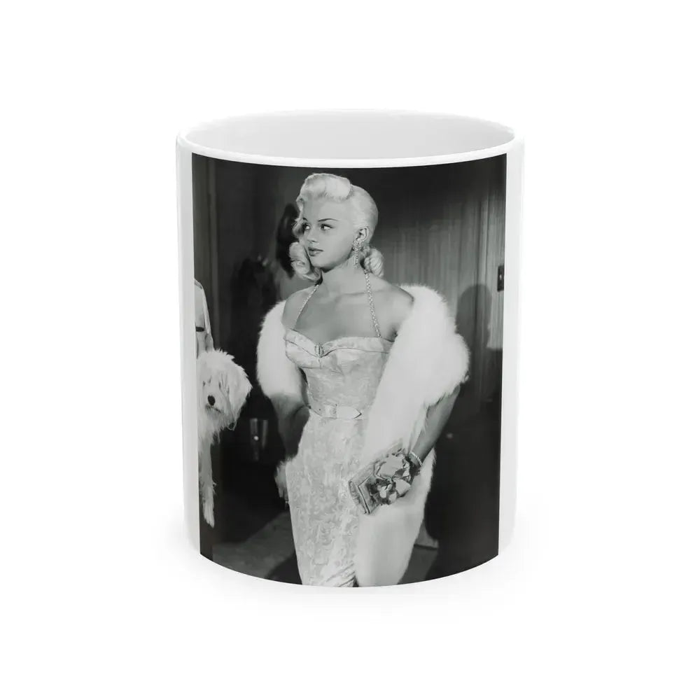 Diana Dors #194 (Vintage Female Icon) White Coffee Mug 11oz - Go Mug Yourself