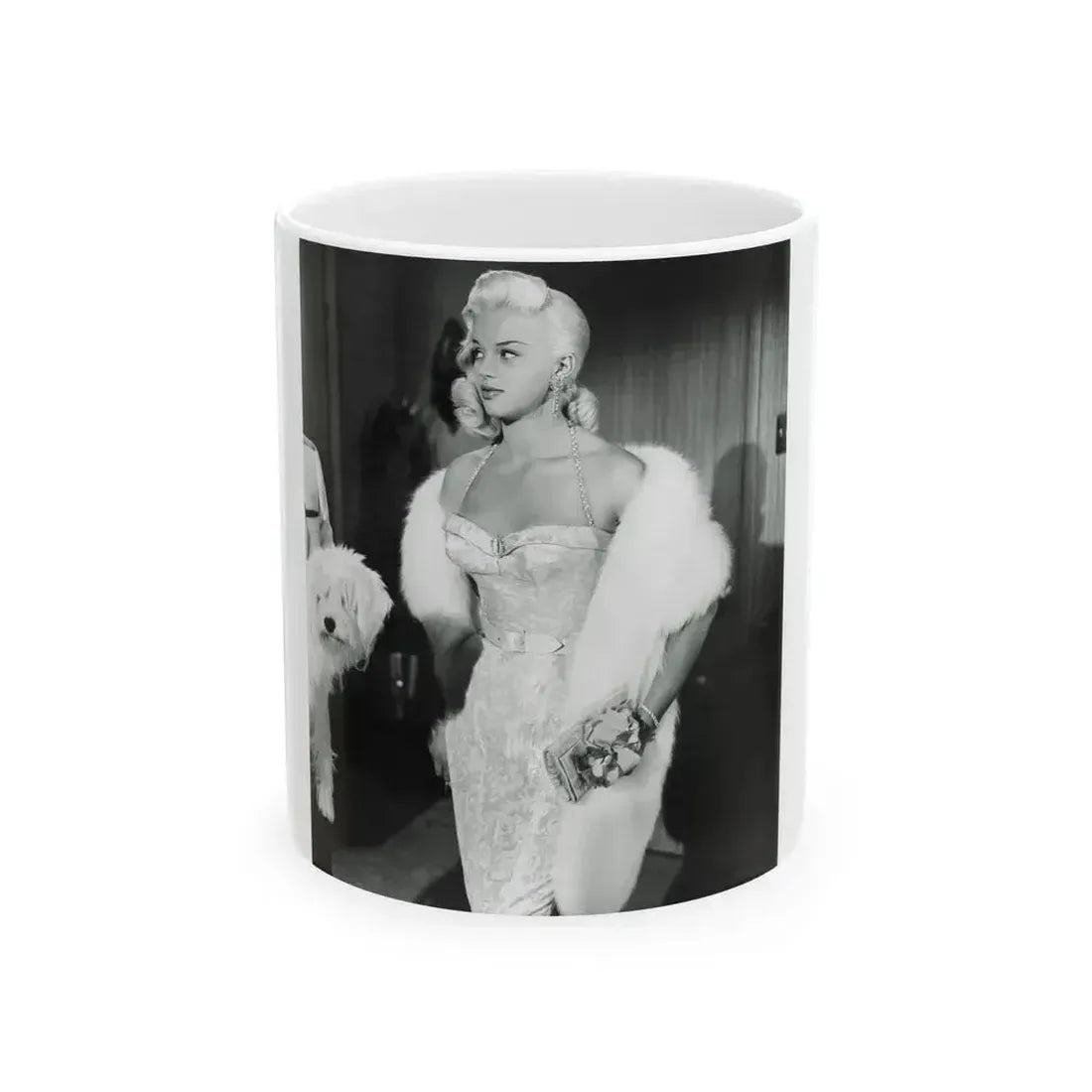 Diana Dors #194 (Vintage Female Icon) White Coffee Mug 11oz - Go Mug Yourself