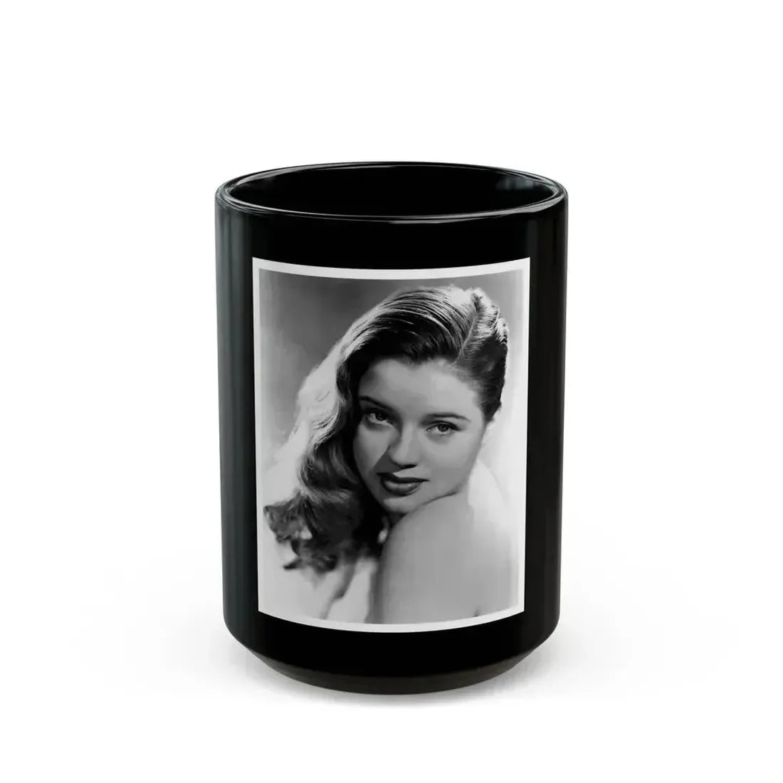 Diana Dors #195 (Vintage Female Icon) Black Coffee Mug 15oz - Go Mug Yourself