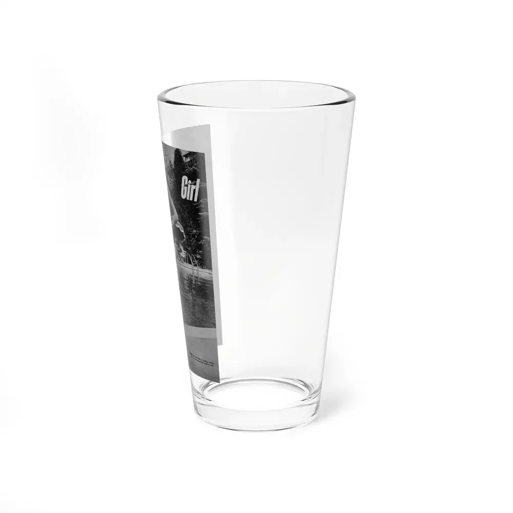Diana Dors #213 - Vintage B&W 8.5x10.5 Pin-Up Photo with, Headline & Caption from Pin-Up or Movie Star Magazine Circa 1950's 1 (Vintage Female Icon) Pint Glass 16oz - Go Mug Yourself