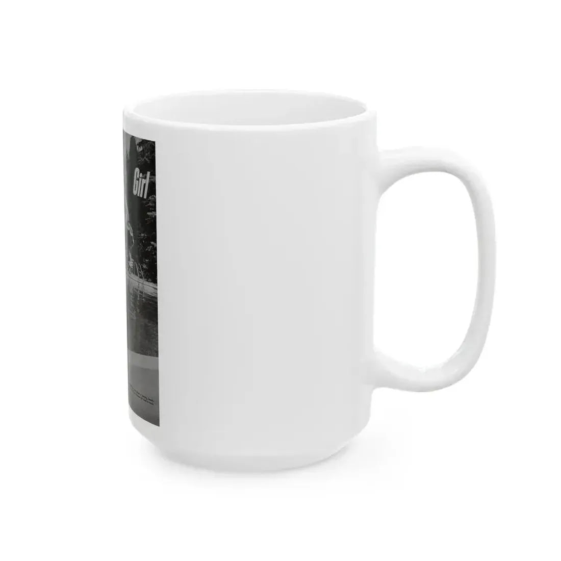 Diana Dors #213 - Vintage B&W 8.5x10.5 Pin-Up Photo with, Headline & Caption from Pin-Up or Movie Star Magazine Circa 1950's 1 (Vintage Female Icon) White Coffee Mug - Go Mug Yourself