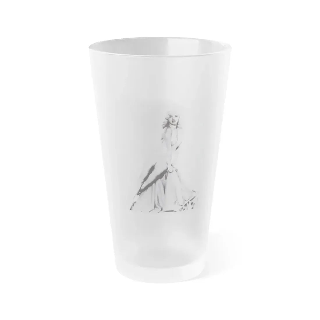 Diana Dors #215 - 8x10 HQ 50's era Re-Print (Vintage Female Icon) Frosted Pint Glass 16oz 16oz Frosted - Go Mug Yourself