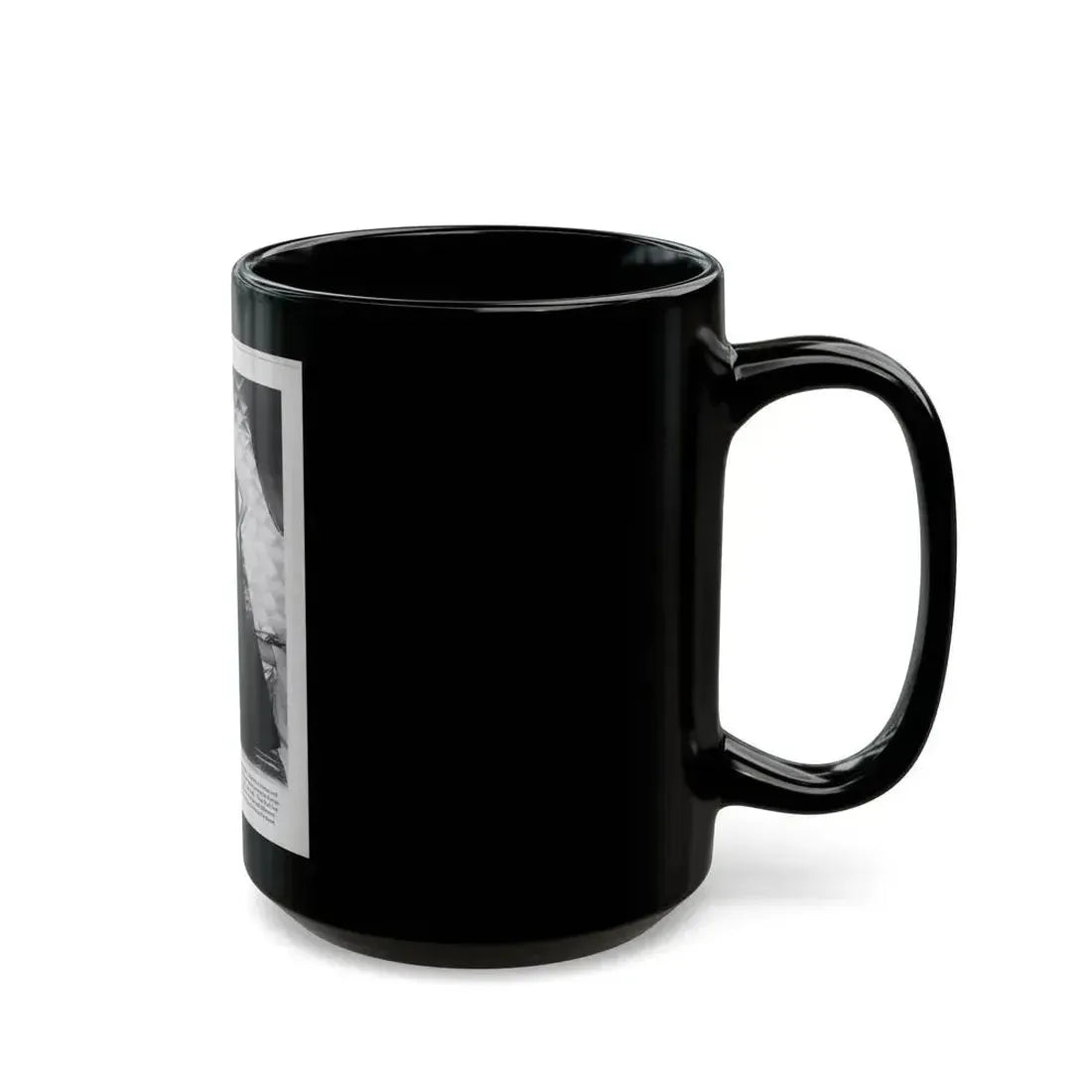 Diana Dors #221 - B&W Glamour Magazine Page Photo with, caption & brieg article on Diane (Vintage Female Icon) Black Coffee Mug - Go Mug Yourself