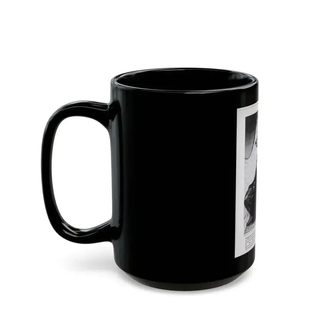 Diana Dors #221 - B&W Glamour Magazine Page Photo with, caption & brieg article on Diane (Vintage Female Icon) Black Coffee Mug - Go Mug Yourself