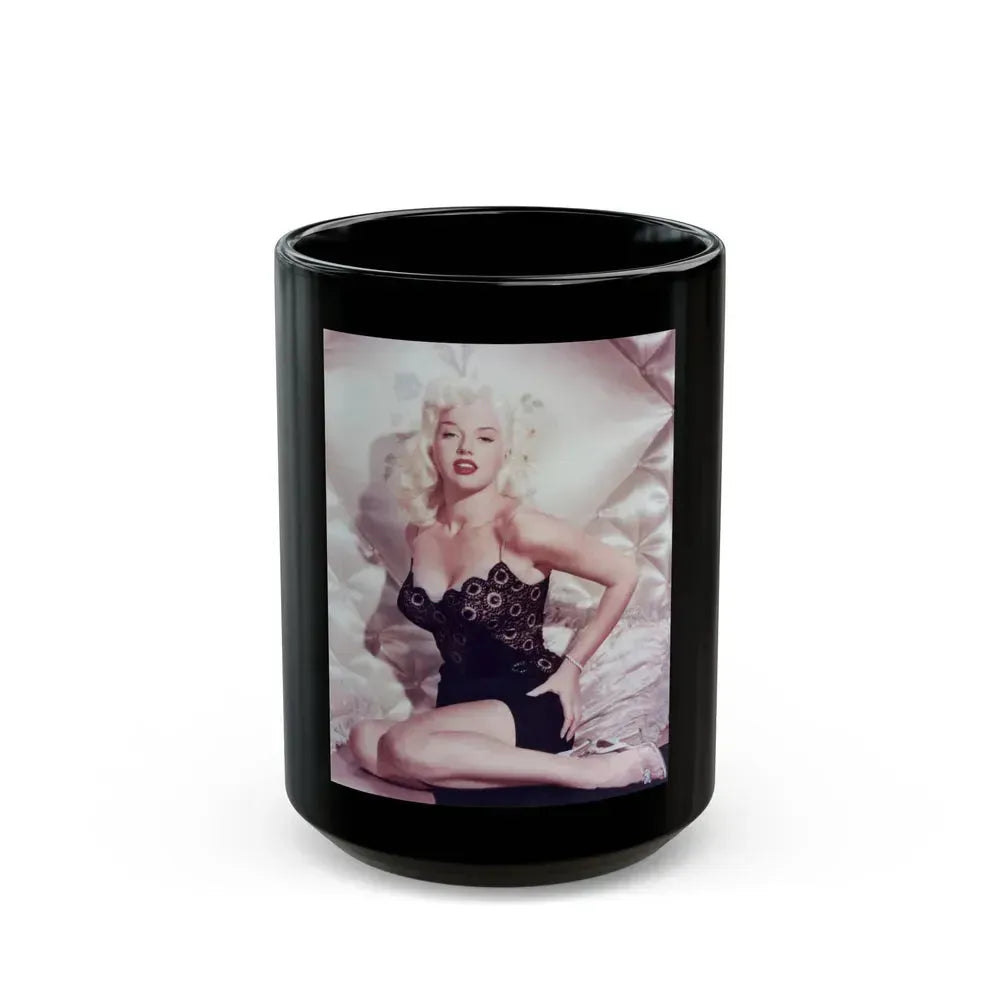 Diana Dors #25 1 (Vintage Female Icon) Black Coffee Mug 15oz - Go Mug Yourself