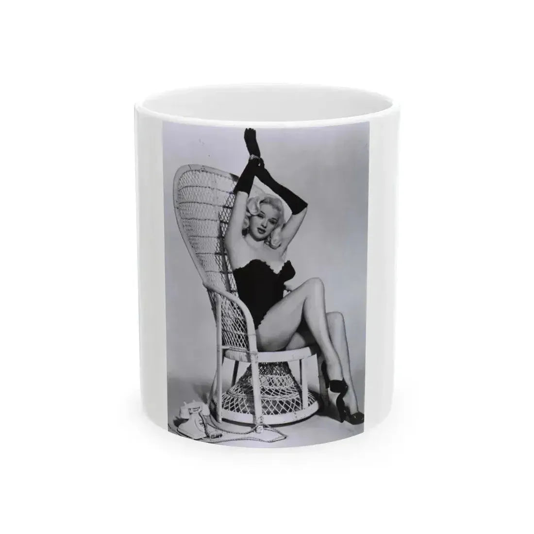 Diana Dors #27 (Vintage Female Icon) White Coffee Mug 11oz - Go Mug Yourself