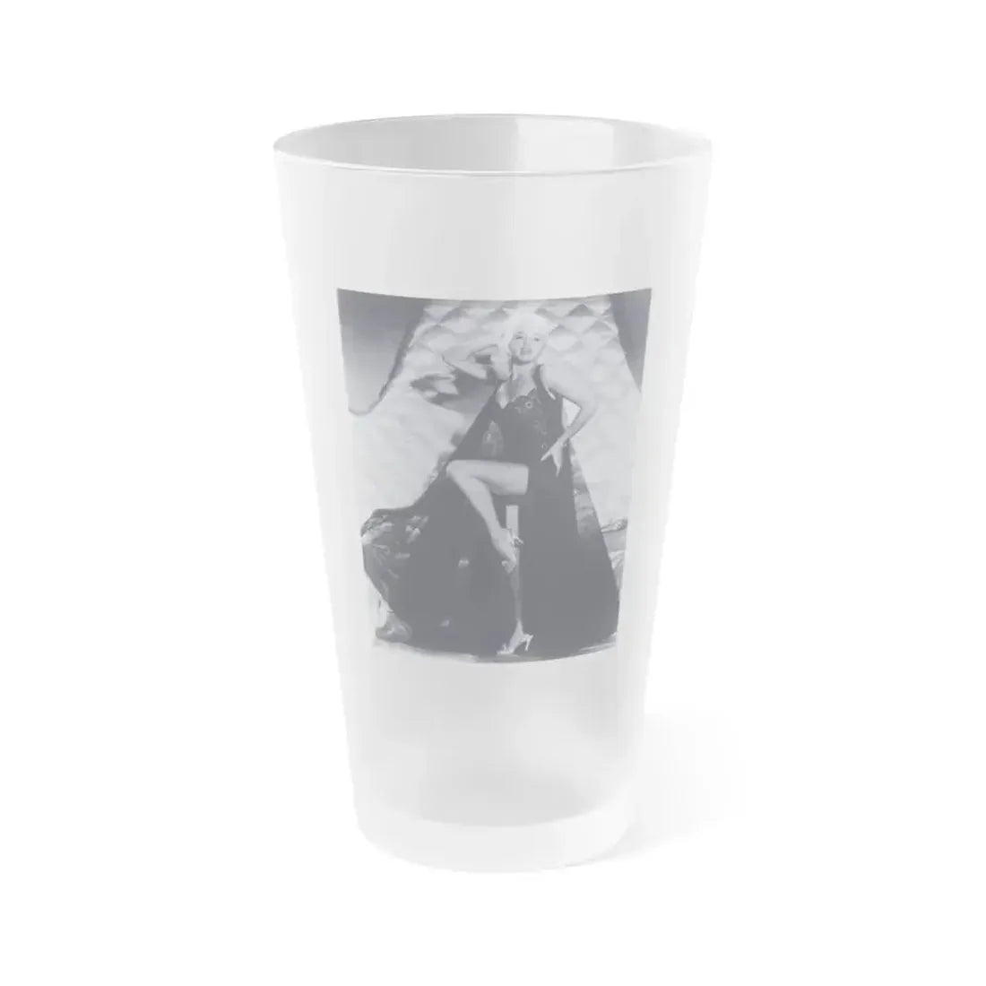 Diana Dors #29 (Vintage Female Icon) Frosted Pint Glass 16oz 16oz Frosted - Go Mug Yourself