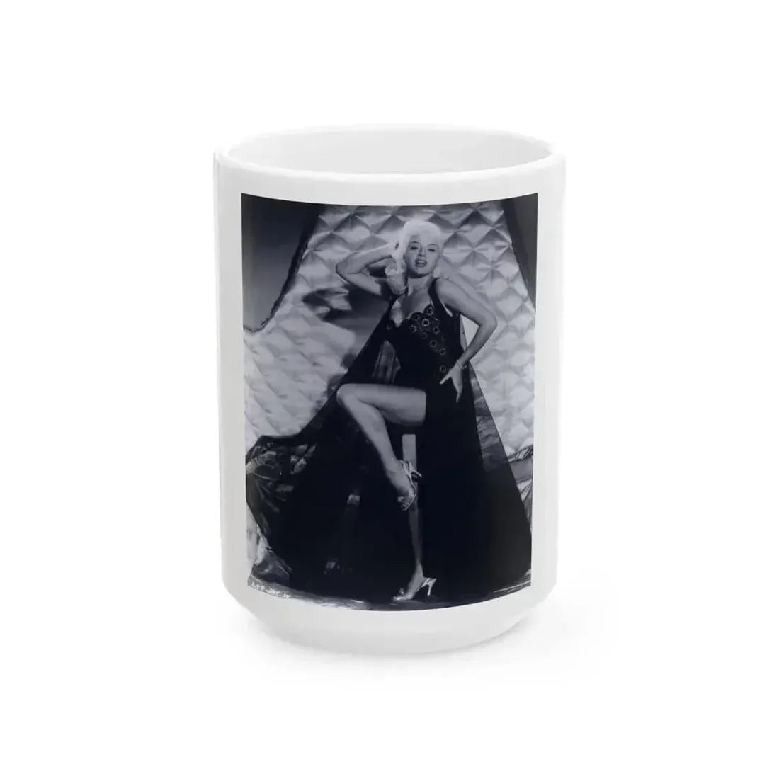 Diana Dors #29 (Vintage Female Icon) White Coffee Mug 15oz - Go Mug Yourself