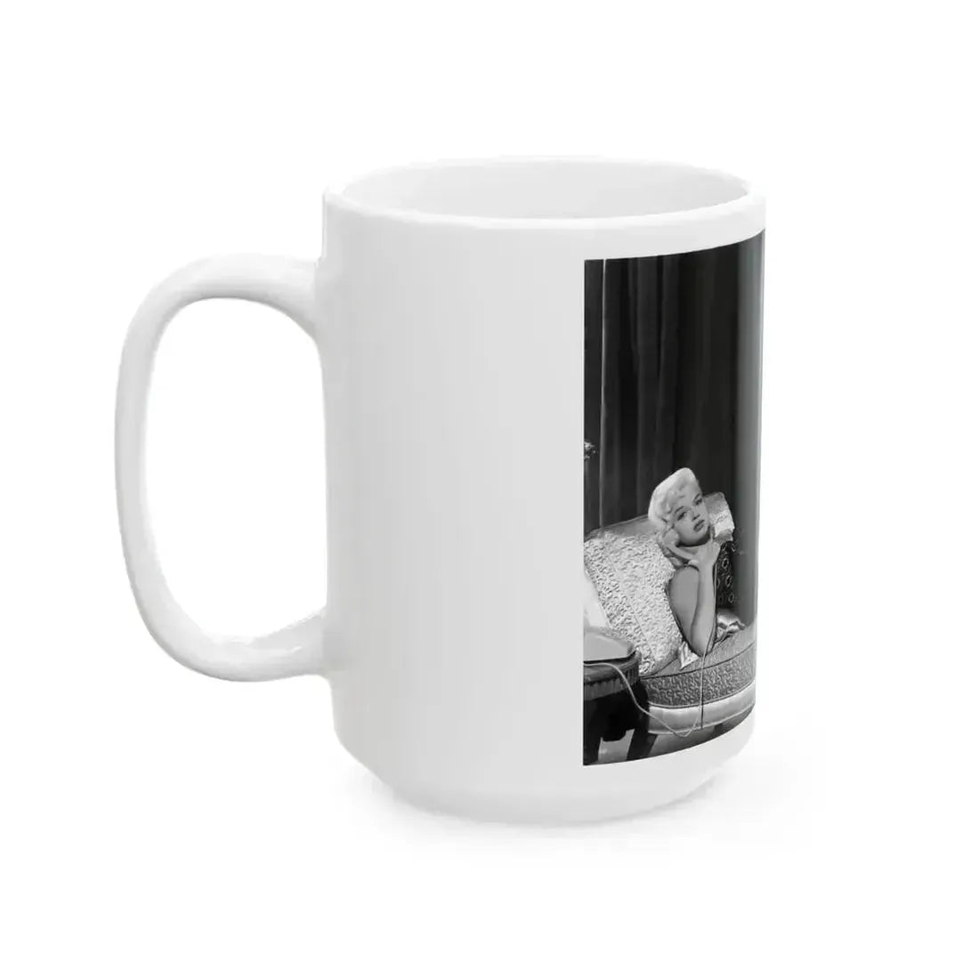 Diana Dors #30 (Vintage Female Icon) White Coffee Mug - Go Mug Yourself