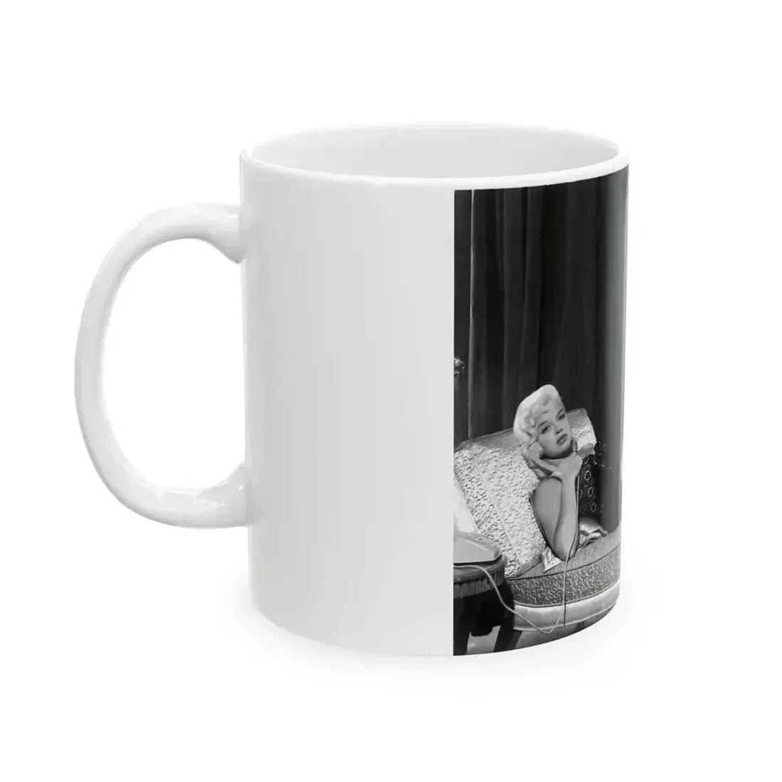 Diana Dors #30 (Vintage Female Icon) White Coffee Mug - Go Mug Yourself