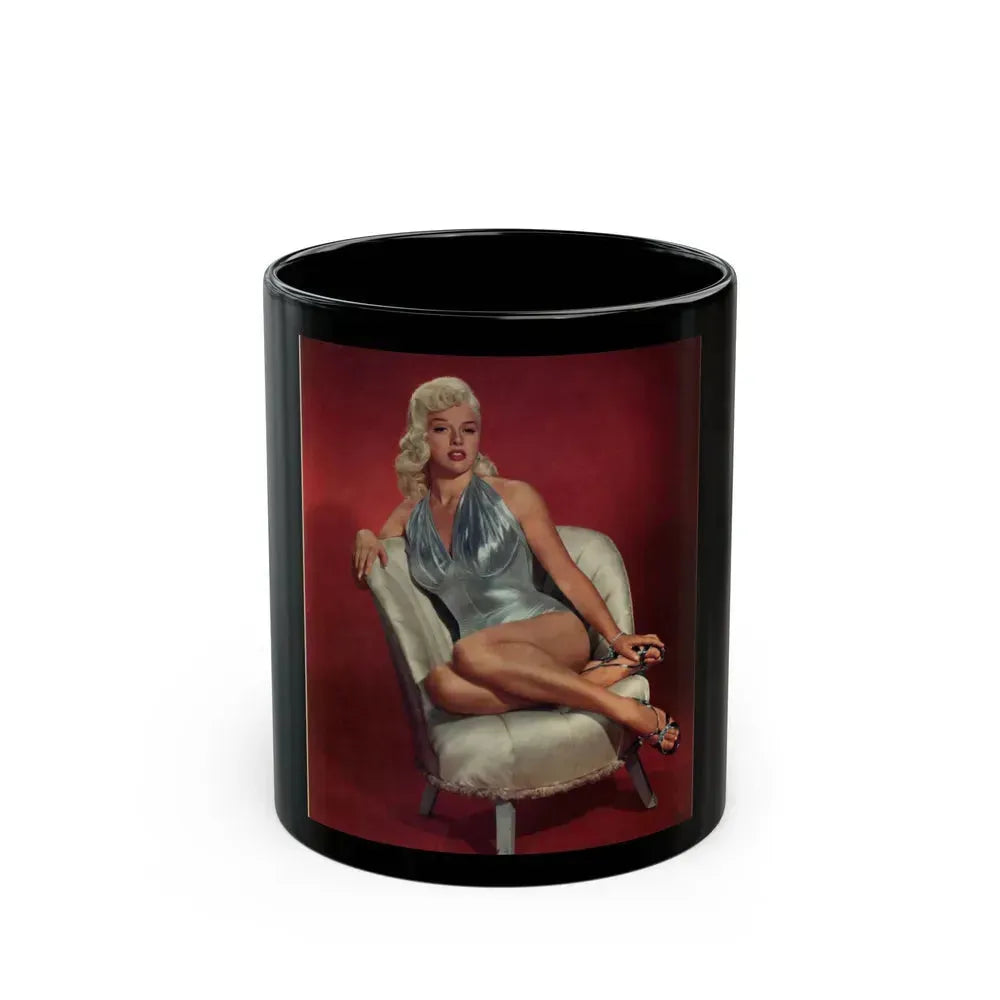 Diana Dors #39 (Vintage Female Icon) Black Coffee Mug 11oz - Go Mug Yourself