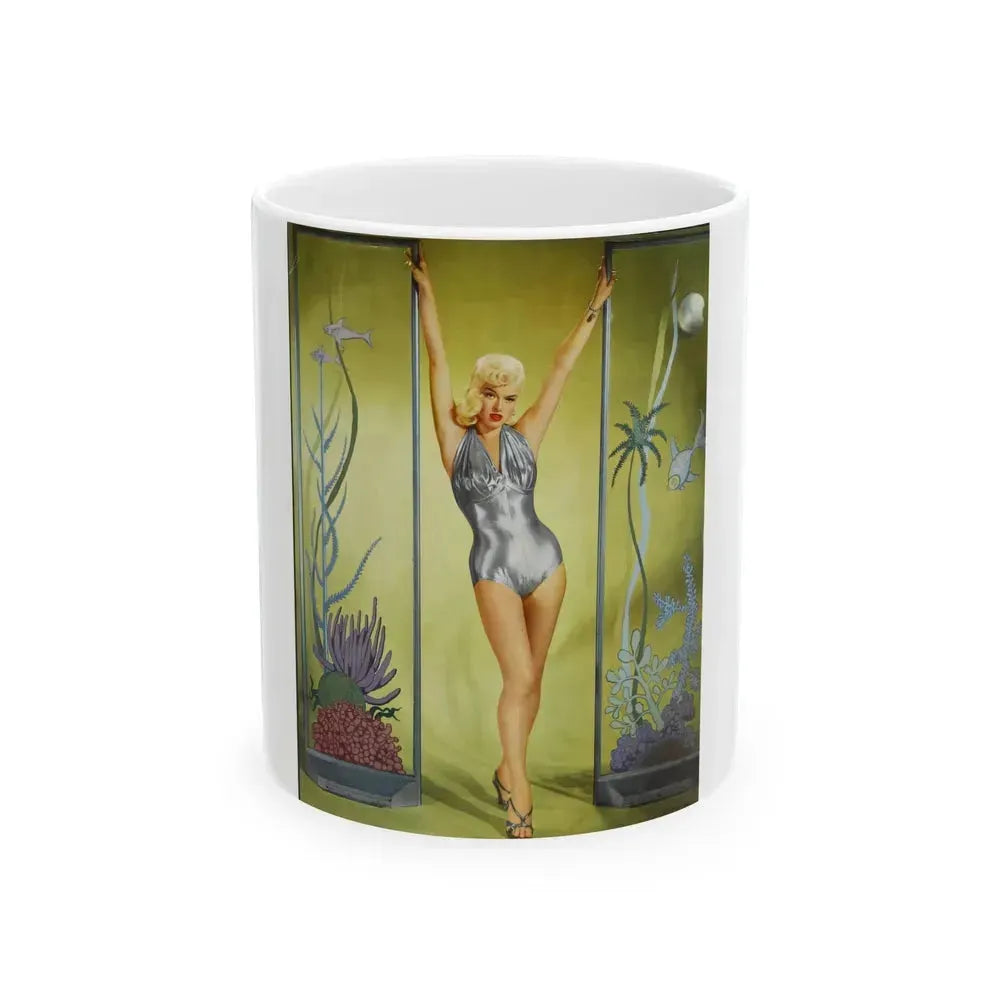 Diana Dors #45 (Vintage Female Icon) White Coffee Mug 11oz - Go Mug Yourself