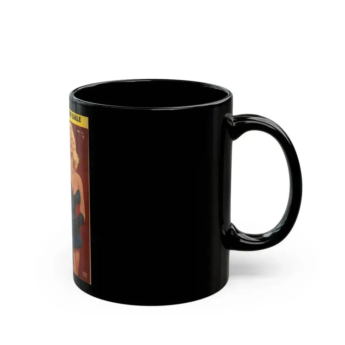 Diana Dors #90 - Mag. Cover (Vintage Female Icon) Black Coffee Mug - Go Mug Yourself