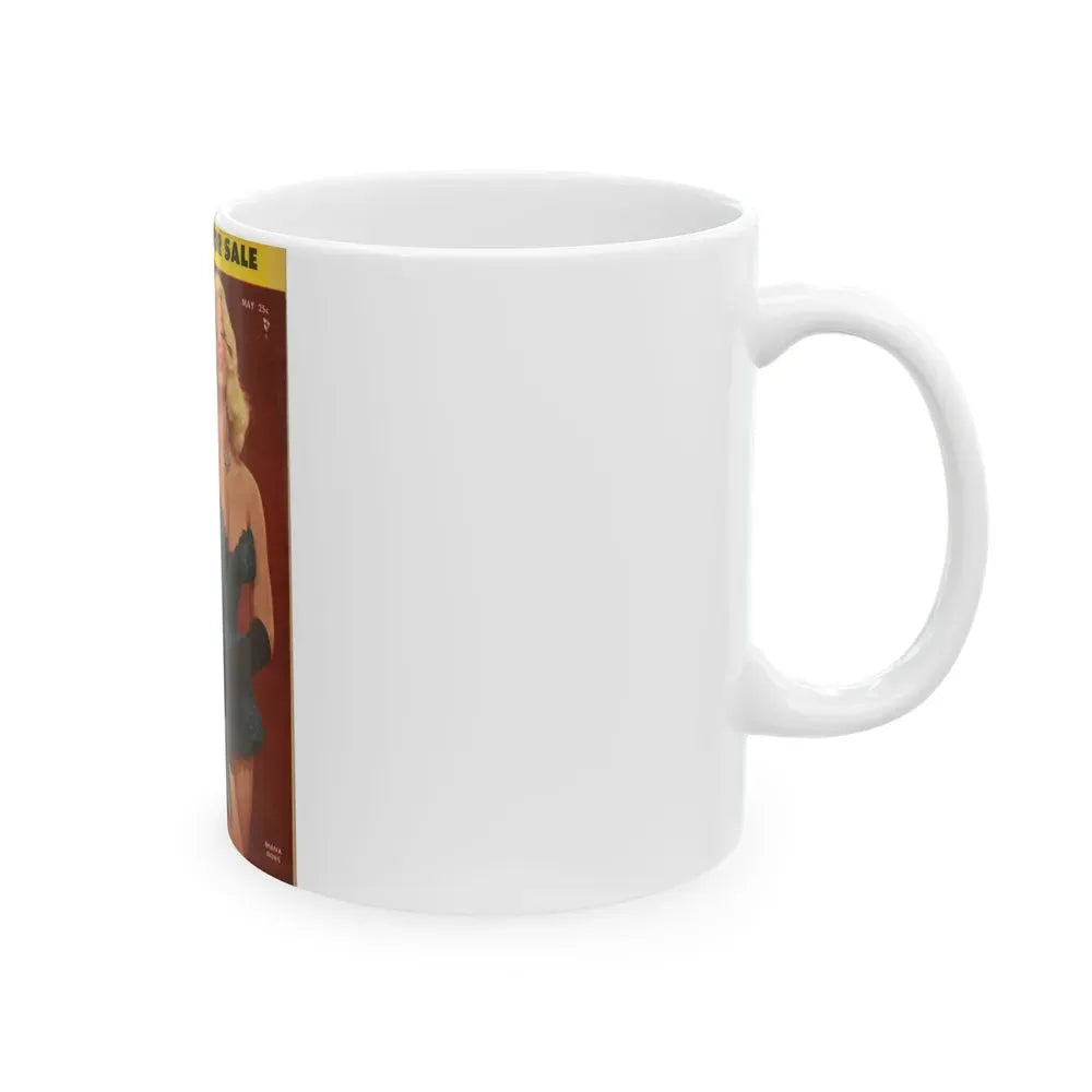 Diana Dors #90 - Mag. Cover (Vintage Female Icon) White Coffee Mug - Go Mug Yourself