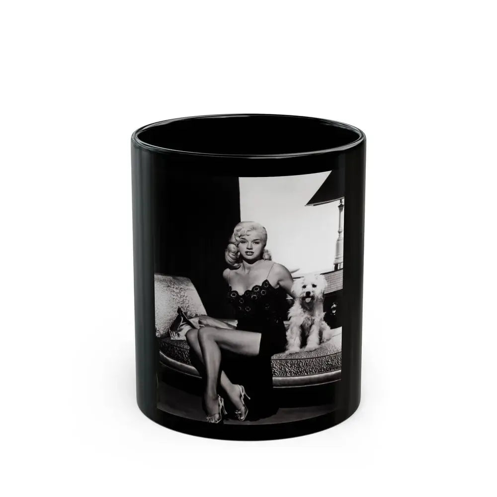 Diana Dors #99 (Vintage Female Icon) Black Coffee Mug 11oz - Go Mug Yourself