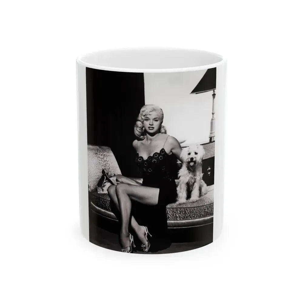 Diana Dors #99 (Vintage Female Icon) White Coffee Mug 11oz - Go Mug Yourself