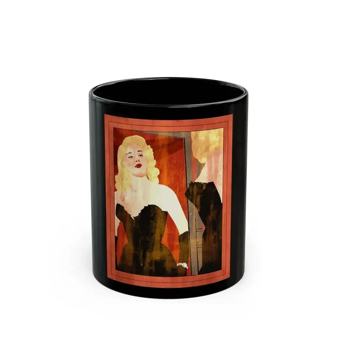 Diana Dors in Hell - Black Coffee Mug 11oz - Go Mug Yourself