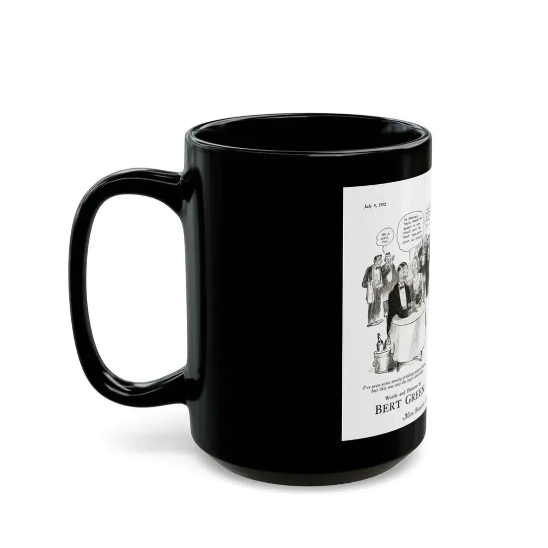 Diana's Diary, Liberty magazine, July 9, 1932 - Black Coffee Mug - Go Mug Yourself