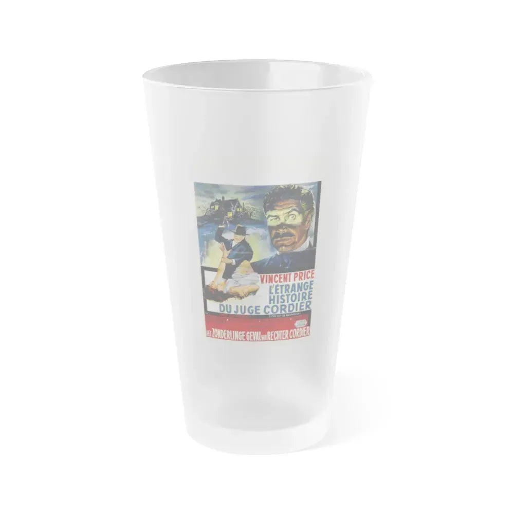 DIARY OF A MADMAN (BELGIAN) 1963 Movie Poster - Frosted Pint Glass 16oz 16oz Frosted - Go Mug Yourself