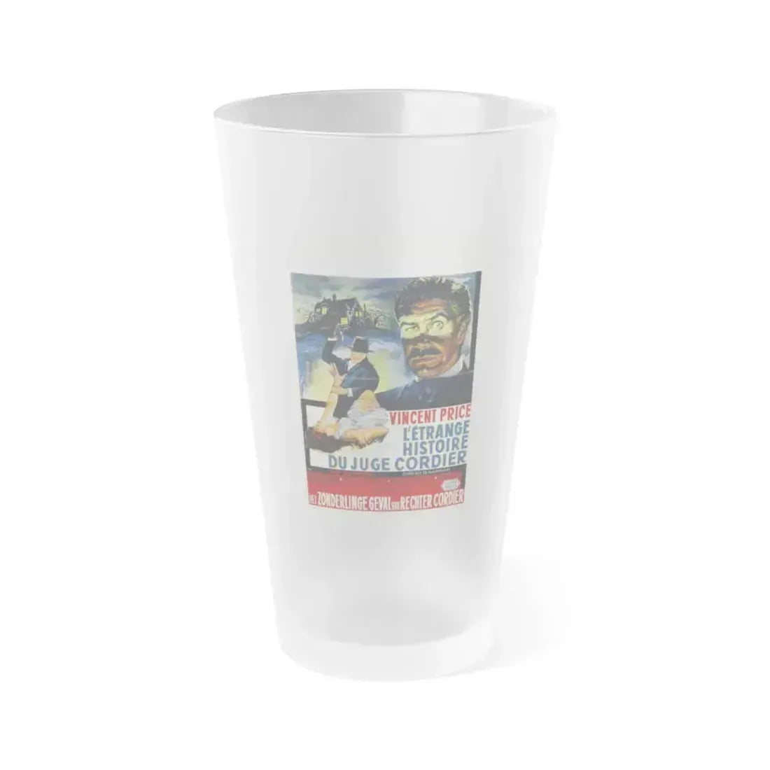 DIARY OF A MADMAN (BELGIAN) 1963 Movie Poster - Frosted Pint Glass 16oz 16oz Frosted - Go Mug Yourself