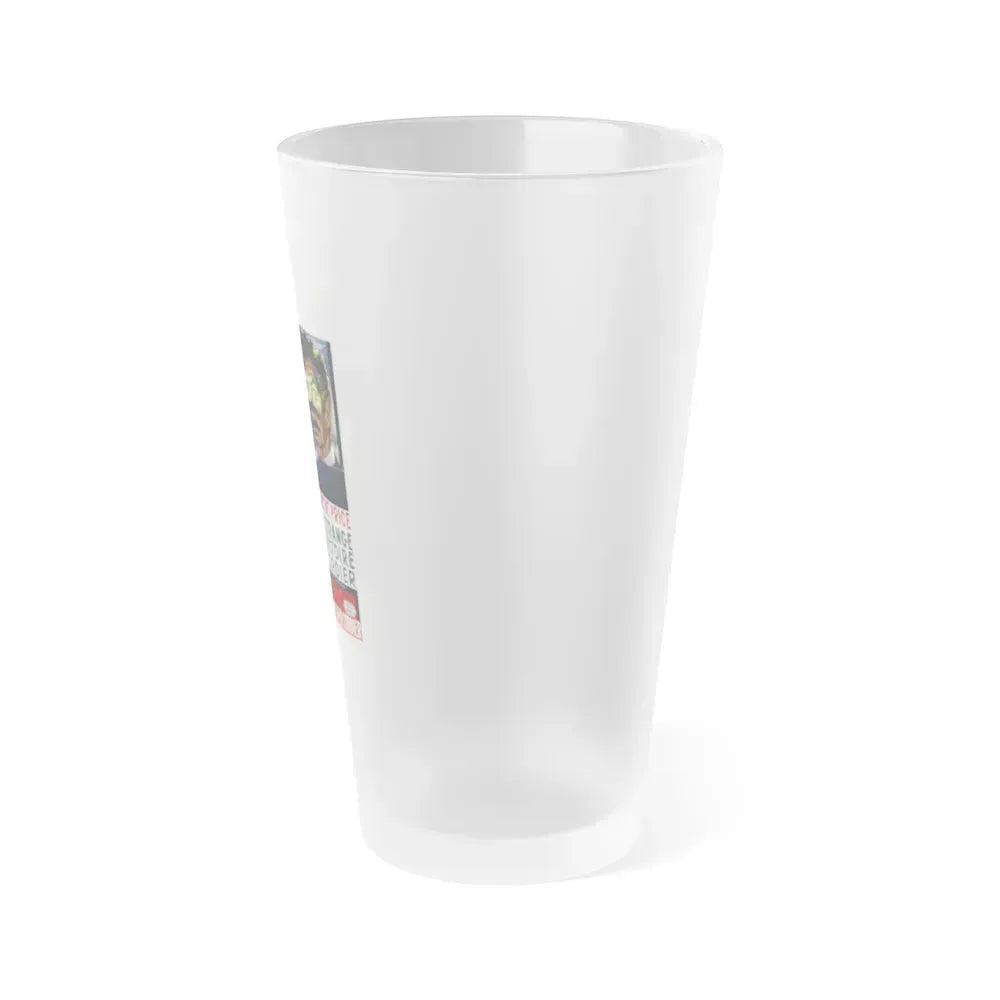 DIARY OF A MADMAN (BELGIAN) 1963 Movie Poster - Frosted Pint Glass 16oz - Go Mug Yourself