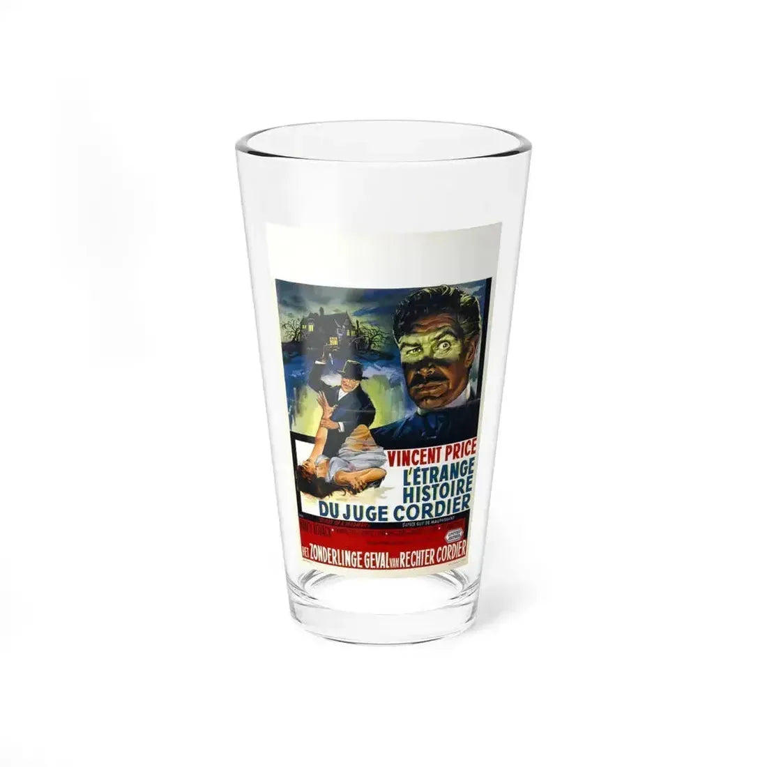 DIARY OF A MADMAN (BELGIAN) 1963 Movie Poster - Pint Glass 16oz 16oz - Go Mug Yourself