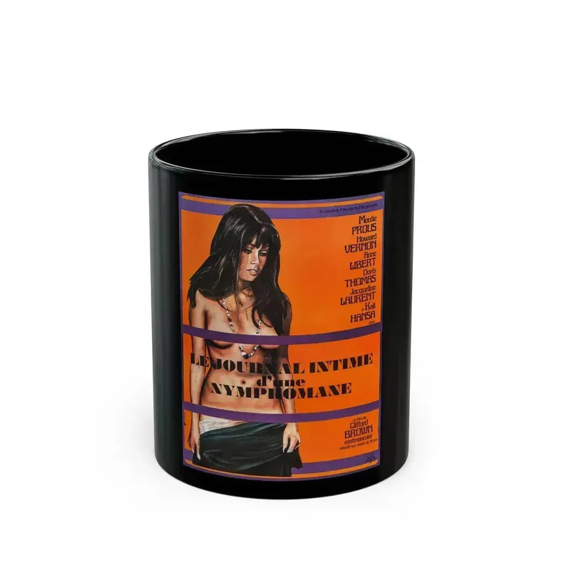 DIARY OF A NYMPHO (2) 1973 Movie Poster - Black Coffee Mug 11oz - Go Mug Yourself