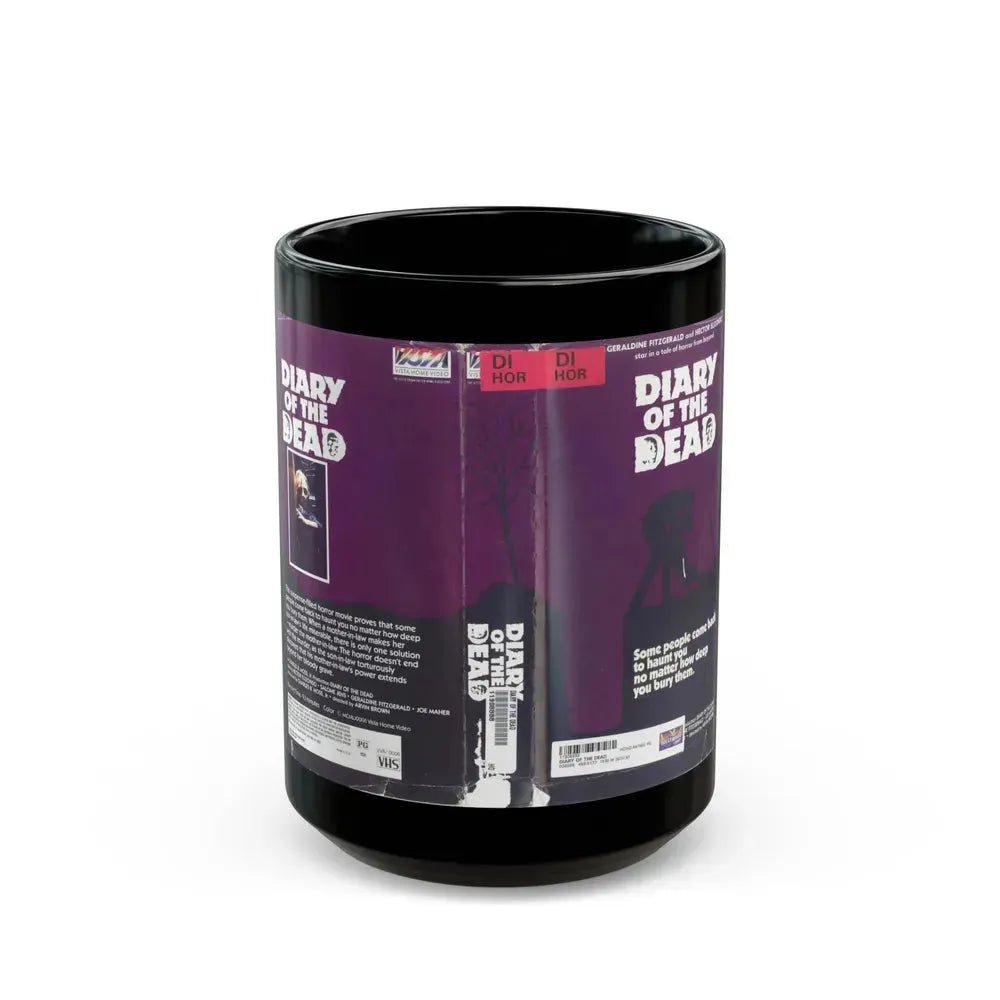 DIARY OF THE DEAD (VHS COVER) - Black Coffee Mug 15oz - Go Mug Yourself
