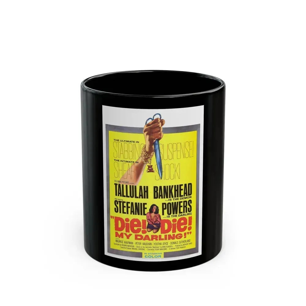 DIE! DIE! MY DARLING! 1965 Movie Poster - Black Coffee Mug 11oz - Go Mug Yourself