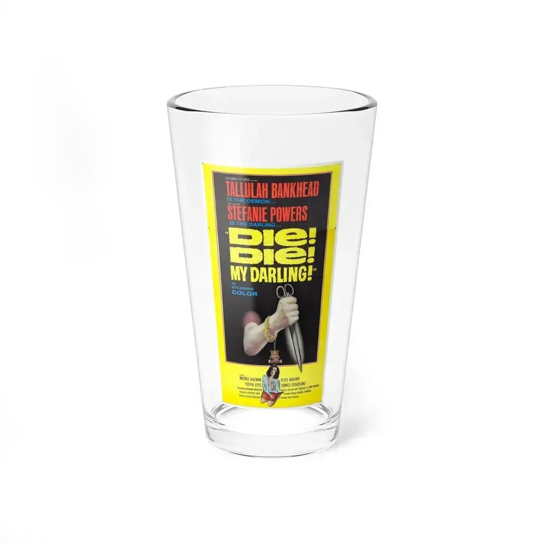 DIE! DIE! MY DARLING! (2) 1965 Movie Poster - Pint Glass 16oz 16oz - Go Mug Yourself