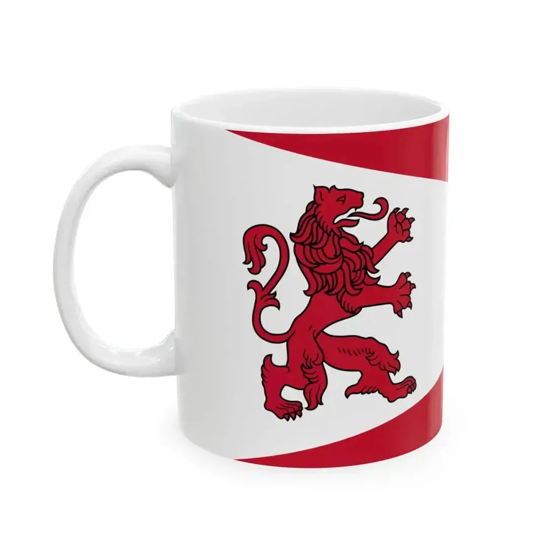 Dienvidkurzemes novada karogs (Latvia) White Coffee Mug - Go Mug Yourself