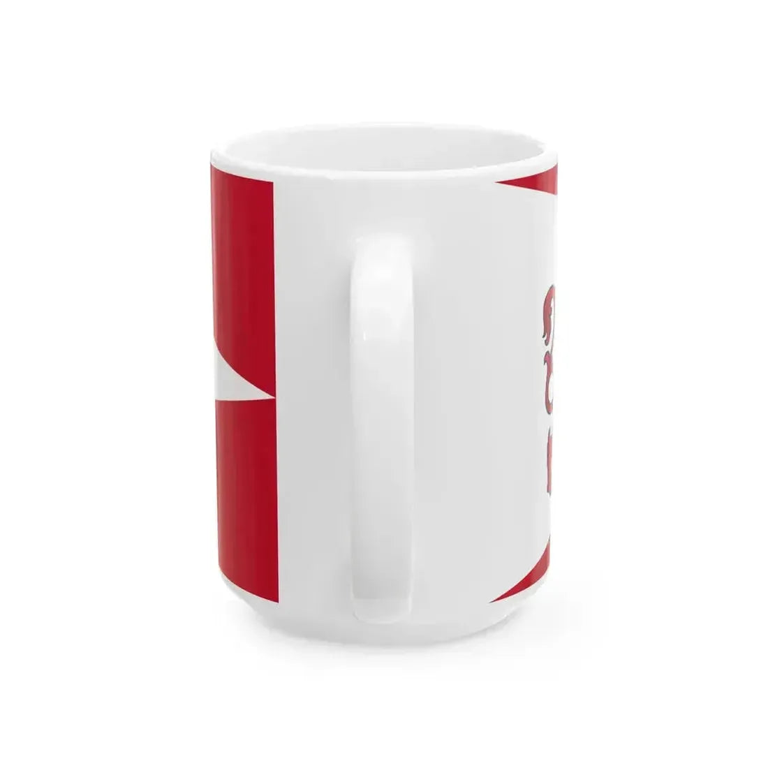Dienvidkurzemes novada karogs (Latvia) White Coffee Mug - Go Mug Yourself