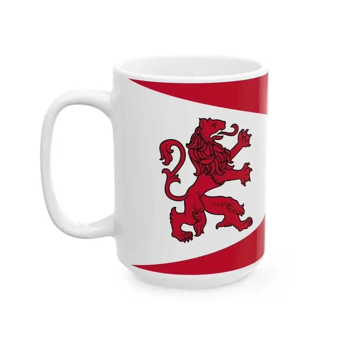 Dienvidkurzemes novada karogs (Latvia) White Coffee Mug - Go Mug Yourself