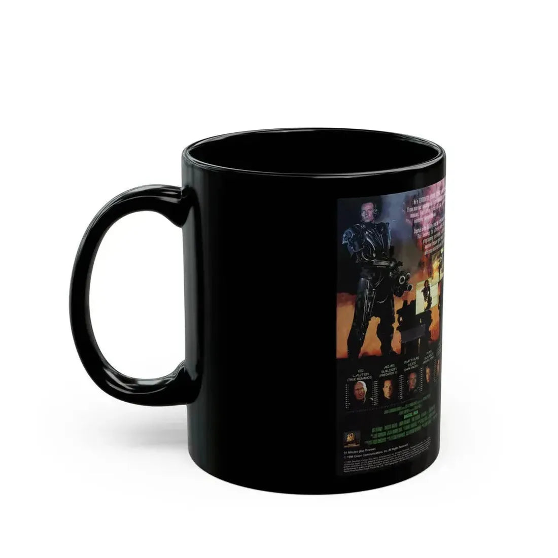 DIGITAL MAN (VHS COVER) - Black Coffee Mug - Go Mug Yourself