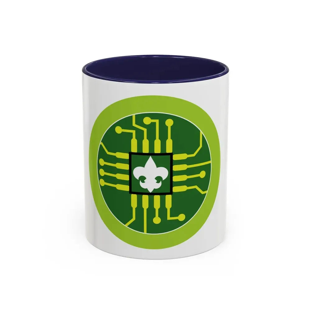 Digital Technology (Boy Scout Merit Badge) Accent Coffee Mug 11oz Navy - Go Mug Yourself