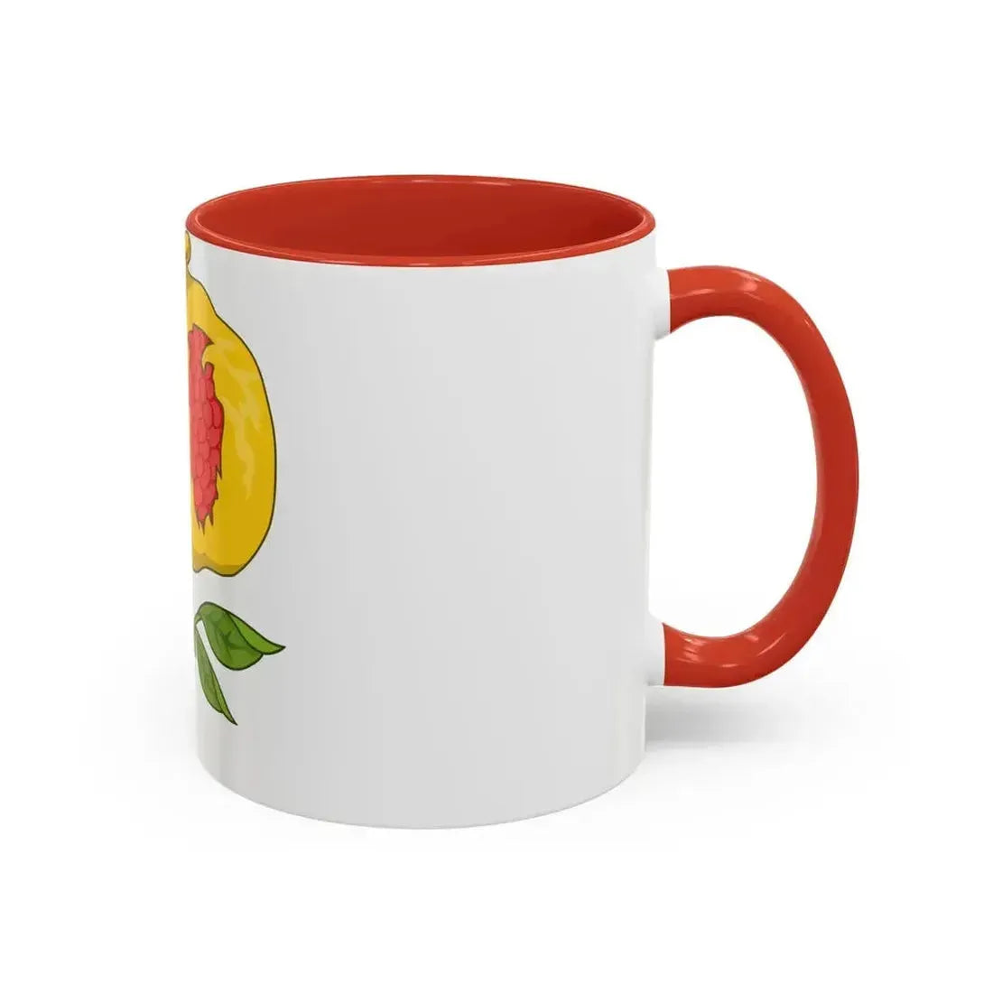 Dimidiated Rose and Pomegranate Badge of Henry VIII - Accent Coffee Mug - Go Mug Yourself