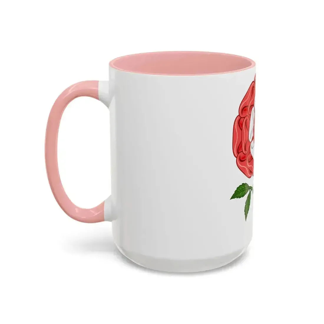 Dimidiated Rose and Pomegranate Badge of Henry VIII - Accent Coffee Mug - Go Mug Yourself