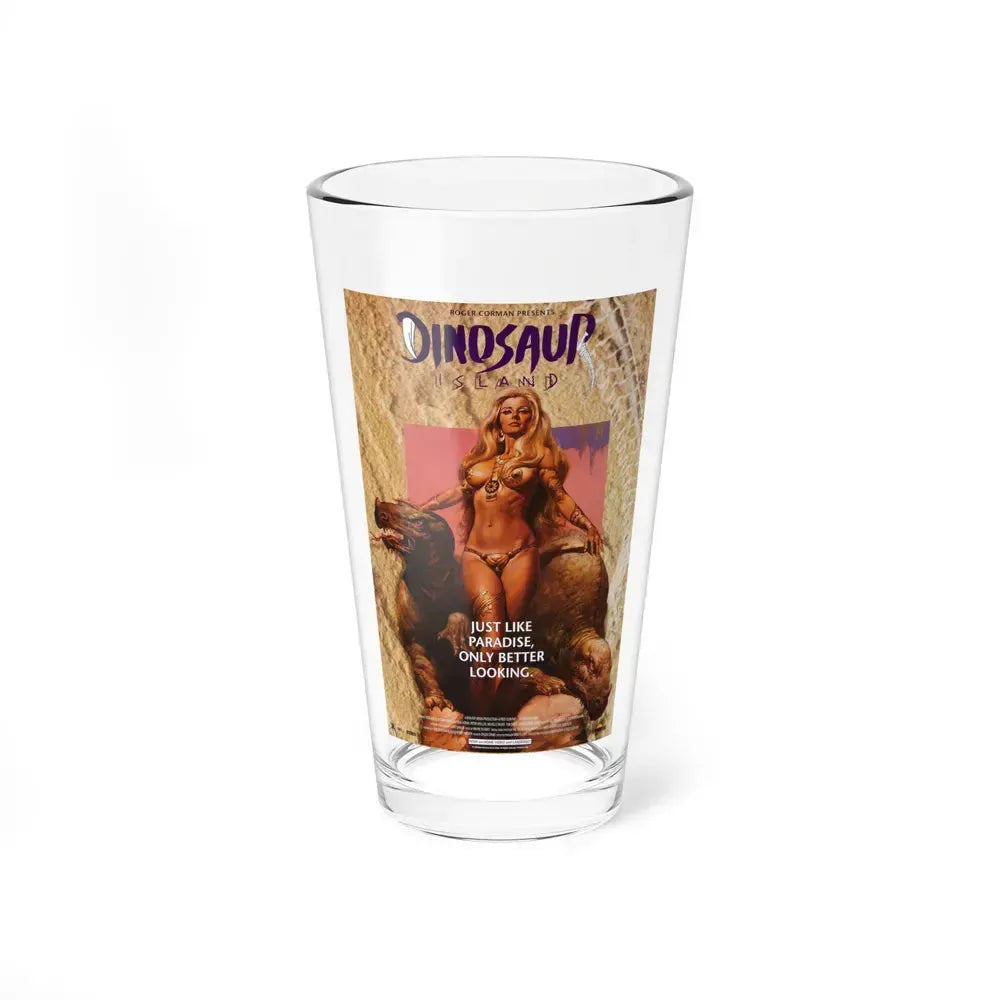 DINOSAUR ISLAND 1994 Movie Poster - Pint Glass 16oz 16oz - Go Mug Yourself